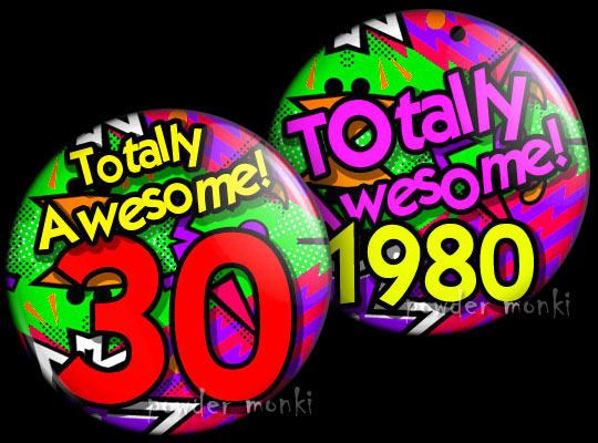 Totally Awesome! - Retro Birthday Badge/Magnet