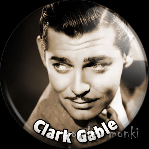 Clark Gabel - Vintage Movie Star Badge/Magnet
