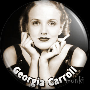 Georgia Carroll - Vintage Movie Star Badge/Magnet - Click Image to Close