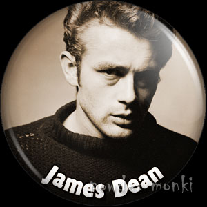 James Dean - Vintage Movie Star Badge/Magnet - Click Image to Close