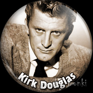 Kirk Douglas - Vintage Movie Star Badge/Magnet