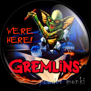 Gremlins - Retro Movie Badge/Magnet [Stripe/Mohawk]