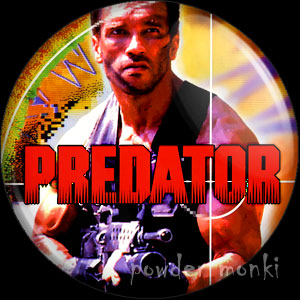 Predator - Retro Movie Badge/Magnet - Click Image to Close