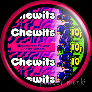 Chewits - Retro Sweets Badge/Magnet