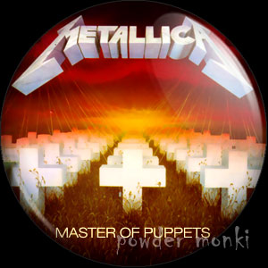Metallica "Master Of Puppets" - Retro Music Badge/Magnet