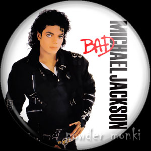 Michael Jackson "Bad" - Retro Music Badge/Magnet