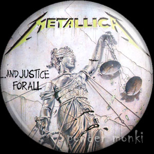 Metallica "And Justice For All" - Retro Music Badge/Magnet