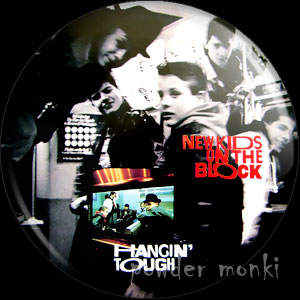 New Kids On the Block "Hangin' Tough" - Retro Music Badge/Magnet - Click Image to Close