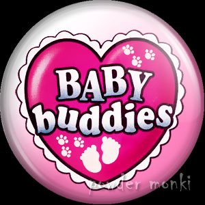 Baby Buddies - Retro Toy Badge/Magnet