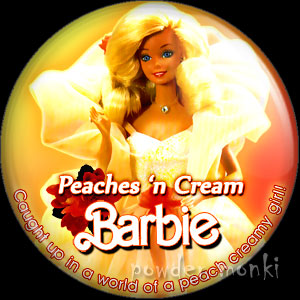 Peaches 'n Cream Barbie - Badge/Magnet