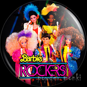 Barbie & The Rockers (Group) - Badge/Magnet