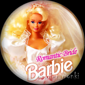 Romantic Bride Barbie - Badge/Magnet - Click Image to Close