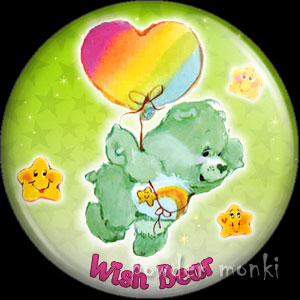 Care Bears "Wish Bear" - Retro Toy Badge/Magnet