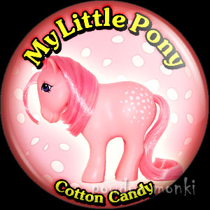 My Little Pony Y1 "Cotton Candy" - Retro Toy Badge/Magnet
