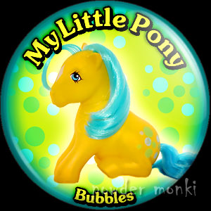 My Little Pony Y2 "Bubbles" - Retro Toy Badge/Magnet