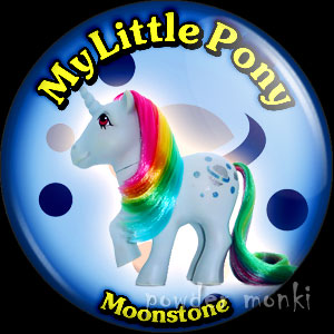 My Little Pony Y2 "Moonstone" - Retro Toy Badge/Magnet - Click Image to Close