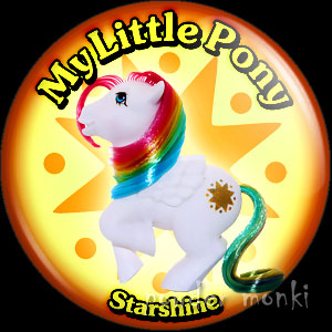 My Little Pony Y2 "Starshine" - Retro Toy Badge/Magnet - Click Image to Close