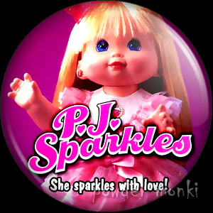 PJ Sparkles - Retro Toy Badge/Magnet