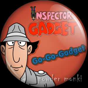 Inspector Gadget - Retro Cult TV Badge/Magnet
