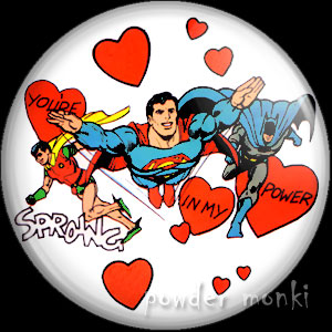 "You're In My Power" - Retro Valentine Badge/Magnet