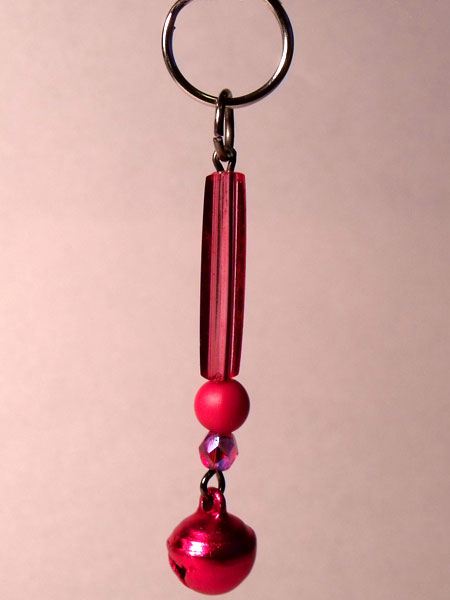 Pink Tinkling Bell Key Charm/Mini Bag Charm
