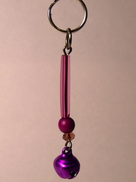 Purple Tinkling Bell Key Charm/Mini Bag Charm