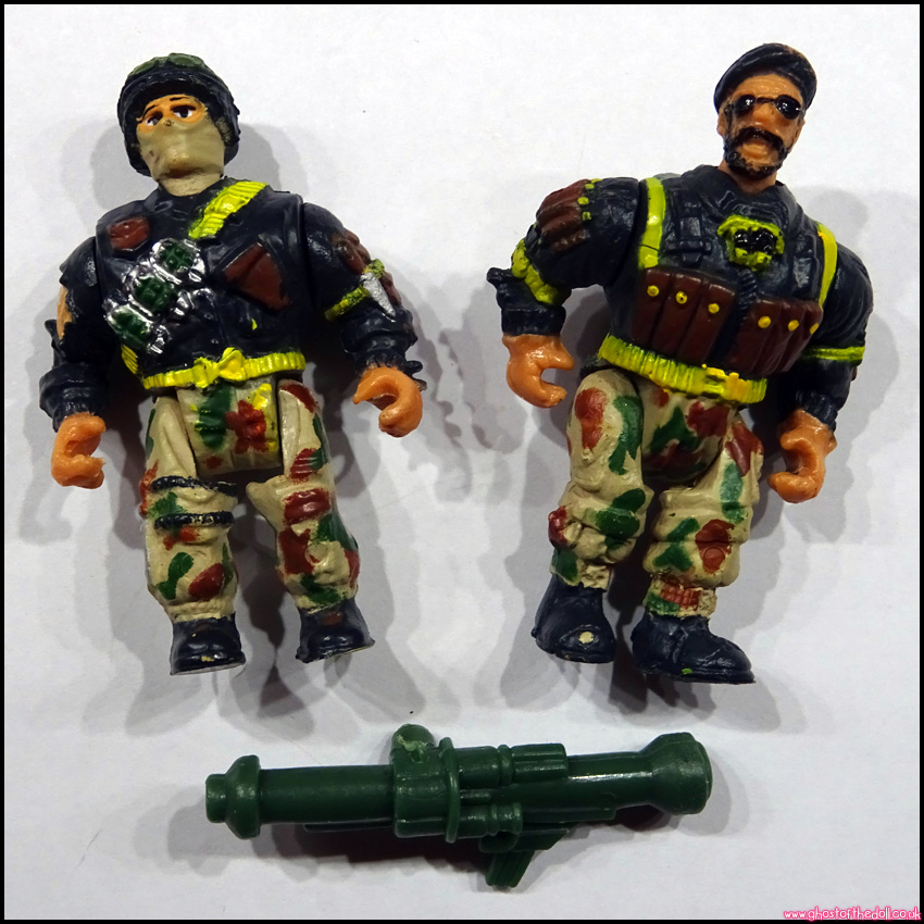 MILITARY MUSCLE MEN Heroes ELITE/SPECIAL FORCES I 2x Figures Gun (1993)