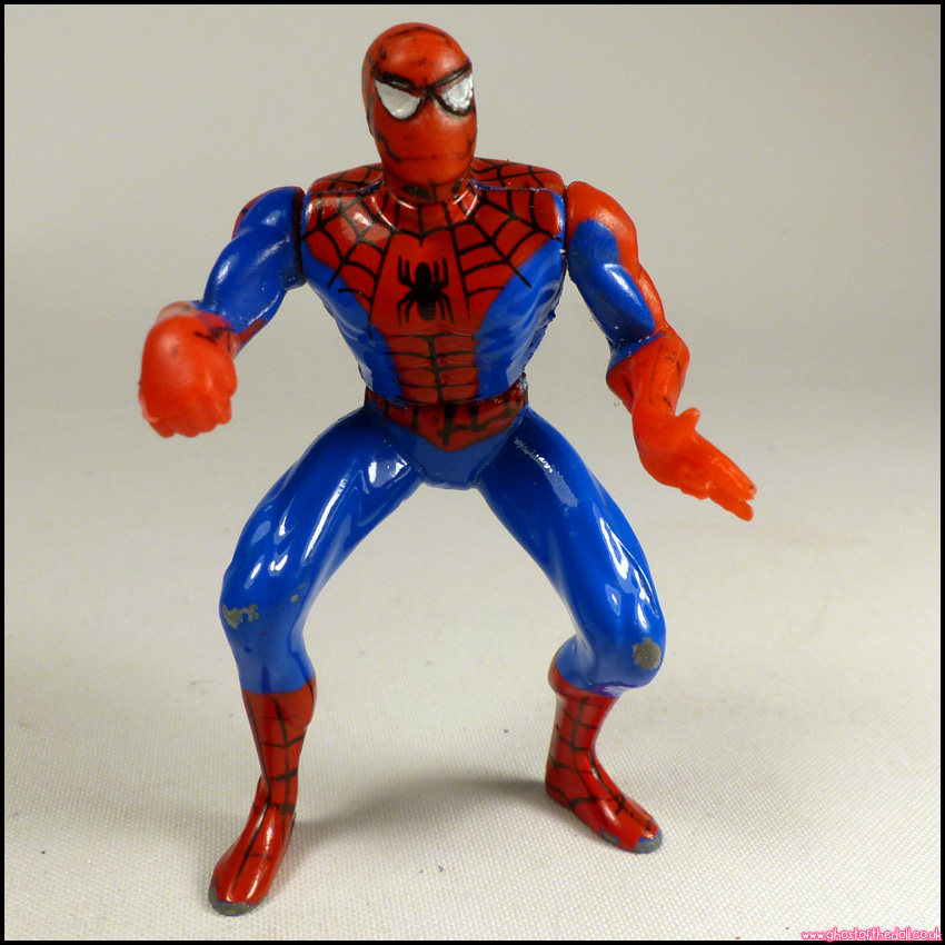 Marvel SPIDER-MAN Web Of Steel Die Cast Metal 2.5" Action Figure (ToyBiz 1994)