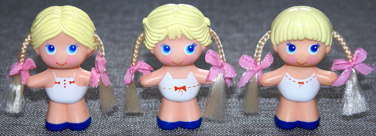Dolls with snap on plastic clothes sale