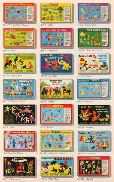 Fuzzy felt sets shop