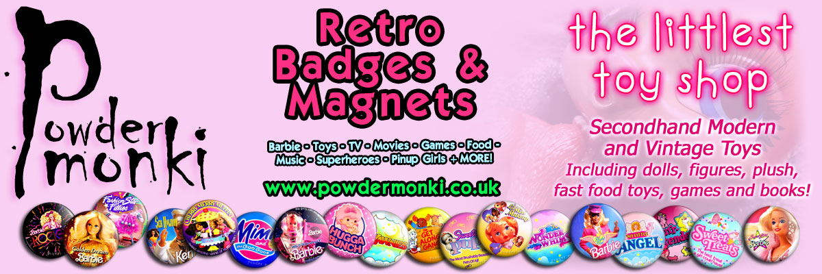 Powder Monki ~ Retro Badges & Magnets