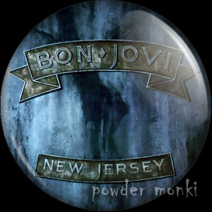 Bon Jovi "New Jersey" - Retro Music Badge/Magnet - Click Image to Close