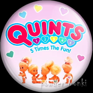 Quints - Retro Toy Badge/Magnet - Click Image to Close