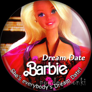 Dream Date Barbie - Badge/Magnet - Click Image to Close