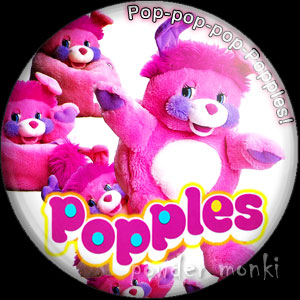 Popples "Pop Pop Pop" - Retro Toy Badge/Magnet - Click Image to Close
