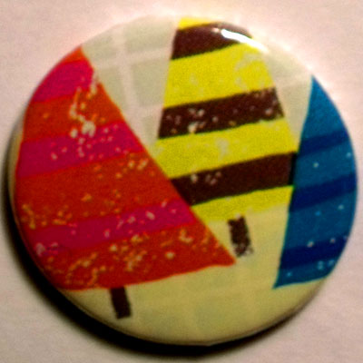 Trees 2 Cute Badge 25mm - Click Image to Close