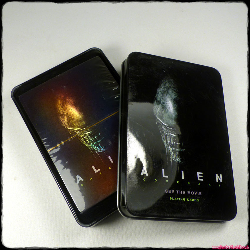 ALIEN COVENANT Playing Cards COLLECTORS Metal Tin (2017)