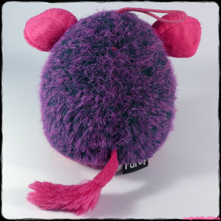 FURBY Purple Pink Plush ~ 6" Cuddly Monster Big Ears (Hasbro/Famosa 2013) - Click Image to Close