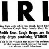 Smith Bros ~ Cough Drops Adverts [1938-1942]