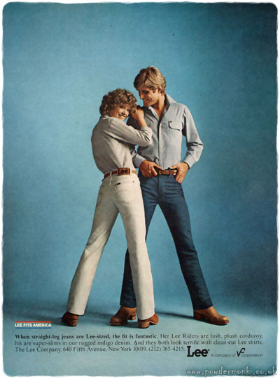 Lee ~ Menswear Adverts [1974-1979] “Lee Fits America” | Retro Musings