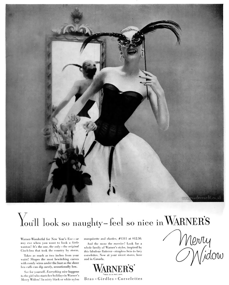 Warner's ~ Lingerie Adverts [1953-1961] “Merry Widow”